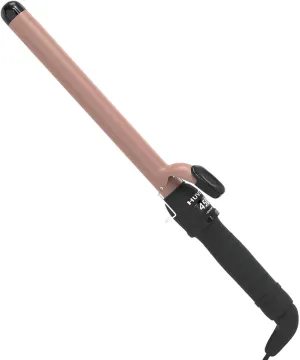 1 Inch Curling Iron - Ceramic Curling Iron, Fast Heat Function LCD Display 180°F-450°F Adjustable, Long Lasting Beach Waves, Dual Voltage Curler, Heat Resistant, Rose Gold