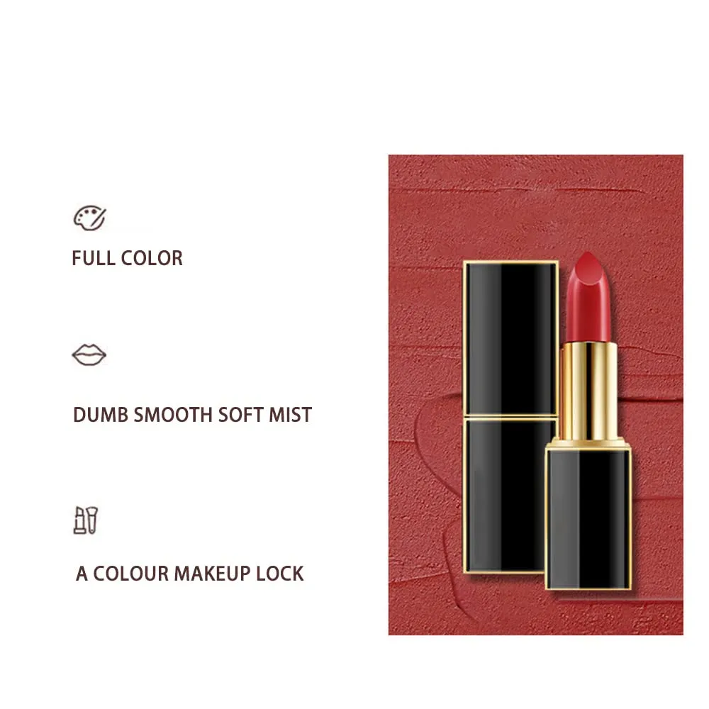 10 Colos Matte Liquid Lipstick, Ladies Matte Liquid Lipstick Long Lasting Waterproof Velvet Red Lipstick Lip Gloss Set Pigmented Lip Makeup for Girls and Women Gift (804#)
