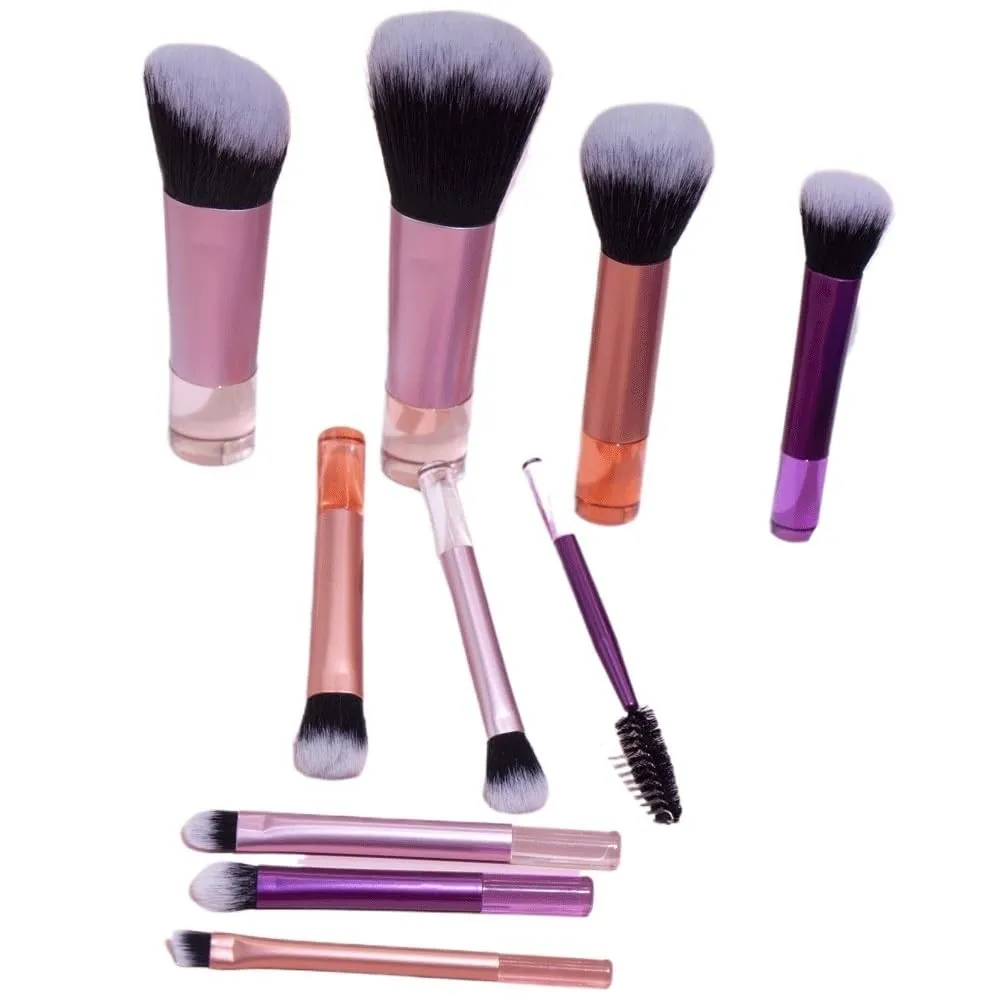 10 mini makeup brushes set with brush bag, full set of powder eye shadow brushes
