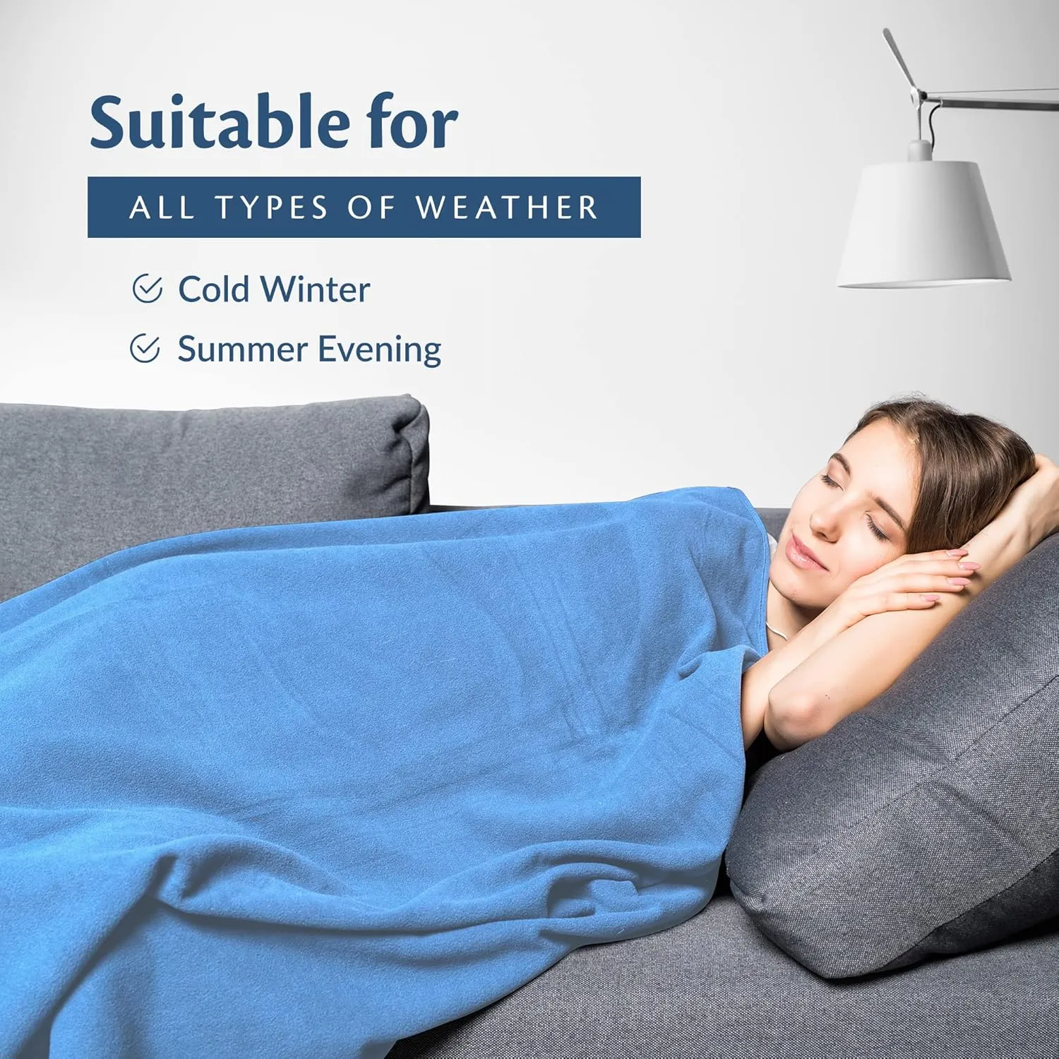 100% Soft Premium Ringspun Cotton Thermal Blanket Twin Size 66x96 Lightweight Warm Soft Breathable Blanket (Sage, 1)