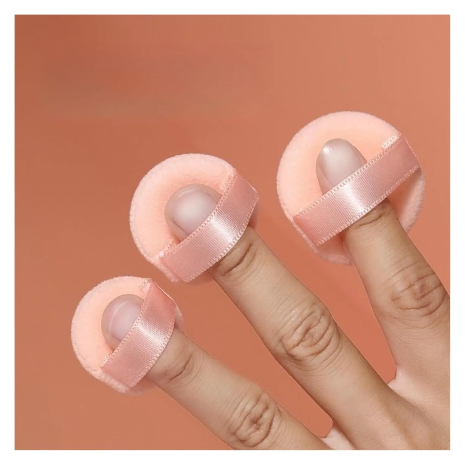 10/20/30Pcs Velvet Mini Finger Puff 3/3.5/4CM Makeup Setting Powder Sponge Face Concealer Blending Cosmetic Makeup Tools(20Pcs 3cm)
