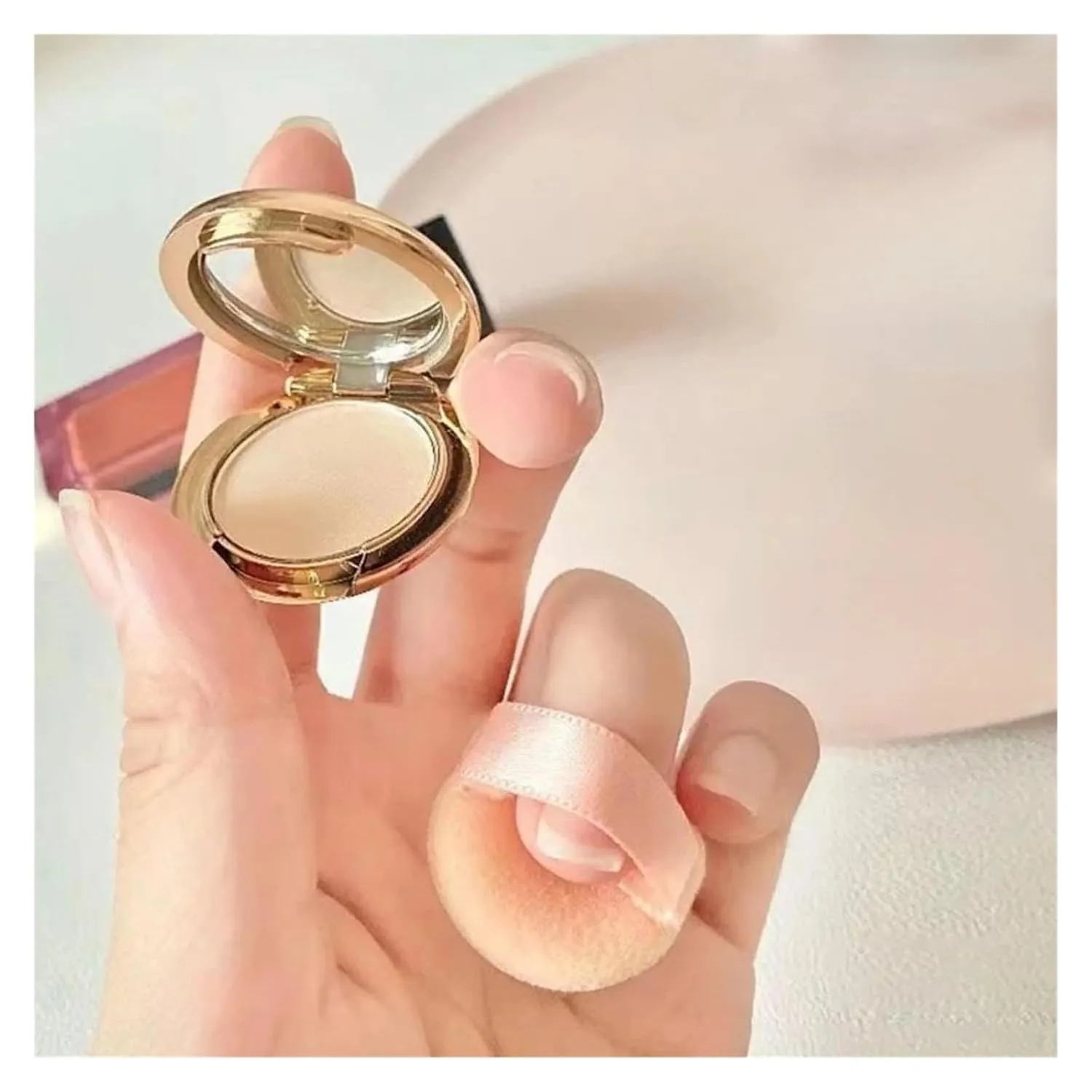 10/20/30Pcs Velvet Mini Finger Puff 3/3.5/4CM Makeup Setting Powder Sponge Face Concealer Blending Cosmetic Makeup Tools(20Pcs 3cm)
