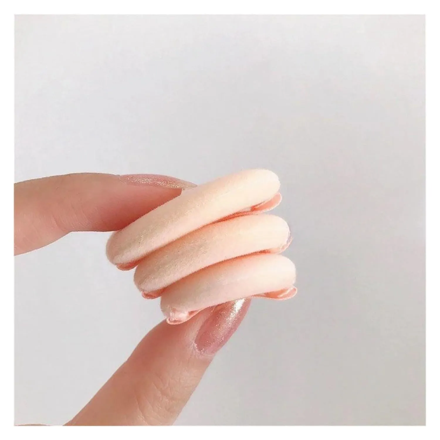 10/20/30Pcs Velvet Mini Finger Puff 3/3.5/4CM Makeup Setting Powder Sponge Face Concealer Blending Cosmetic Makeup Tools(20Pcs 3cm)