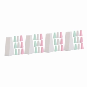120pcs Makeup Applicator Sponges Soft Powder Puff for Liquid Foundation Blusher Highlighter Skin-friendly for Precise Application
