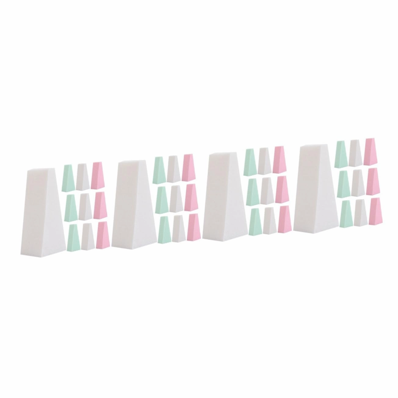 120pcs Makeup Applicator Sponges Soft Powder Puff for Liquid Foundation Blusher Highlighter Skin-friendly for Precise Application