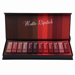 12 Color Matte Lipsticks Set - Long Lasting Velvet Finish Lipstick Balm - Moisturizing Ingredients - Perfect for Everyday Wear - 12 Popular Colors - Non-Sticky Pumpkin Red Pink