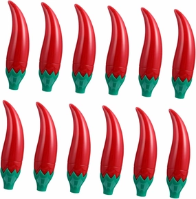 12Pcs Creative Chili Shaped Lip Gloss Bottles Empty Cosmetic Containers for DIY Lightweight Tubes for Travel present for Friends