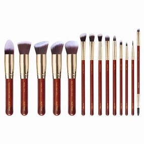 14 Pcs Premium Quality Makeup Brush Set, Premium Powder Brush Foundation Brush Blending Concealers blush Eye Shadows eyeliner Make up Brush Kit Premium soft synthetic bristles