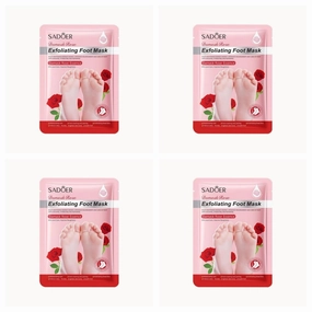 15 Pack For SADOER Damask Rose Exfoliating Foot Mask,Moisturizing and Anti cracking Treatment
