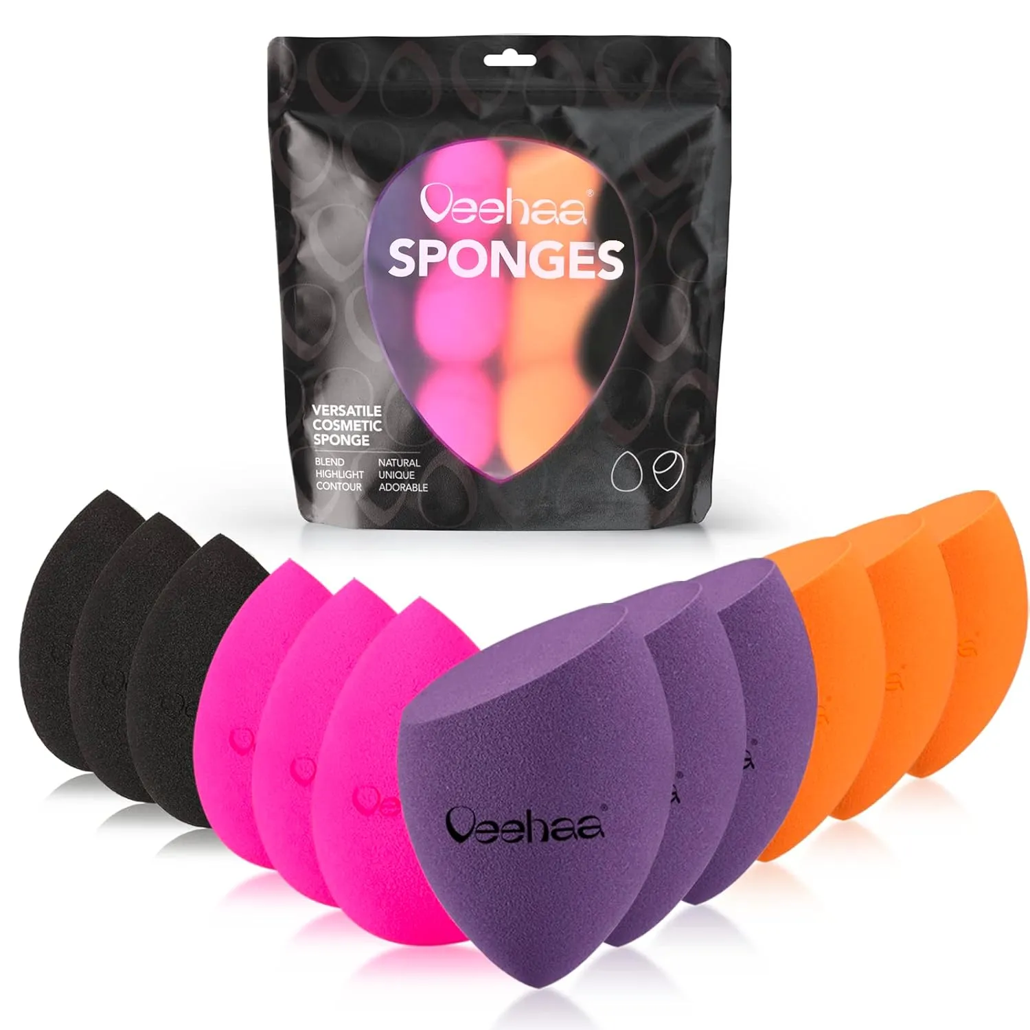 16PCS Makeup Sponge Set, Latex Free Makeup Blender for foundation, Makeup Sponges egg shaped, Makeup Sponges for all areas…