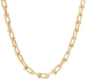 18K Gold Plated Dainty Cuban Choker Necklace Herringbone Snake Necklace Paperclip Chain Layered Necklaces for Women Jewelry