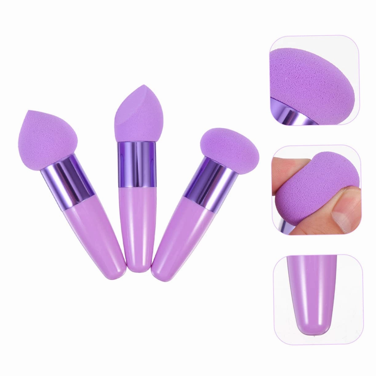 18pcs Makeup Sponge Brush High-density Blending Brushes for Foundation and Ergonomic Design for Easy Application Washable and Reusable for Beauty Makeup Enthusiasts
