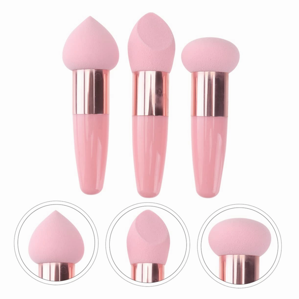 18pcs Makeup Sponge Brush High-density Blending Brushes for Foundation and Ergonomic Design for Easy Application Washable and Reusable for Beauty Makeup Enthusiasts
