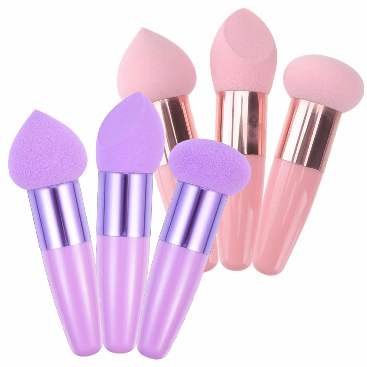 18pcs Makeup Sponge Brush High-density Blending Brushes for Foundation and Ergonomic Design for Easy Application Washable and Reusable for Beauty Makeup Enthusiasts