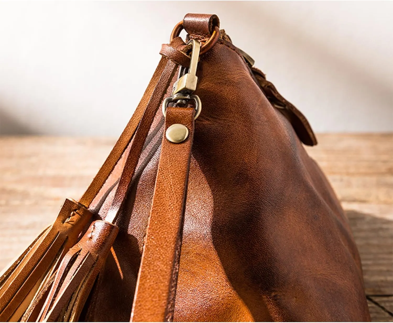 1PCS Genuine leather - Retro Medieval - Cowhide Purse Coin Purse Coin Pouch Coin Holder Change Purse for Women & Men Wristlet Wallets for Women Keychain Wallet Mini Wallet (Red)