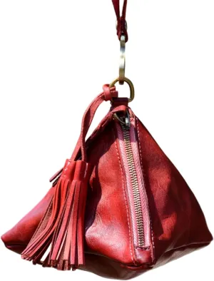 1PCS Genuine leather - Retro Medieval - Cowhide Purse Coin Purse Coin Pouch Coin Holder Change Purse for Women & Men Wristlet Wallets for Women Keychain Wallet Mini Wallet (Red)