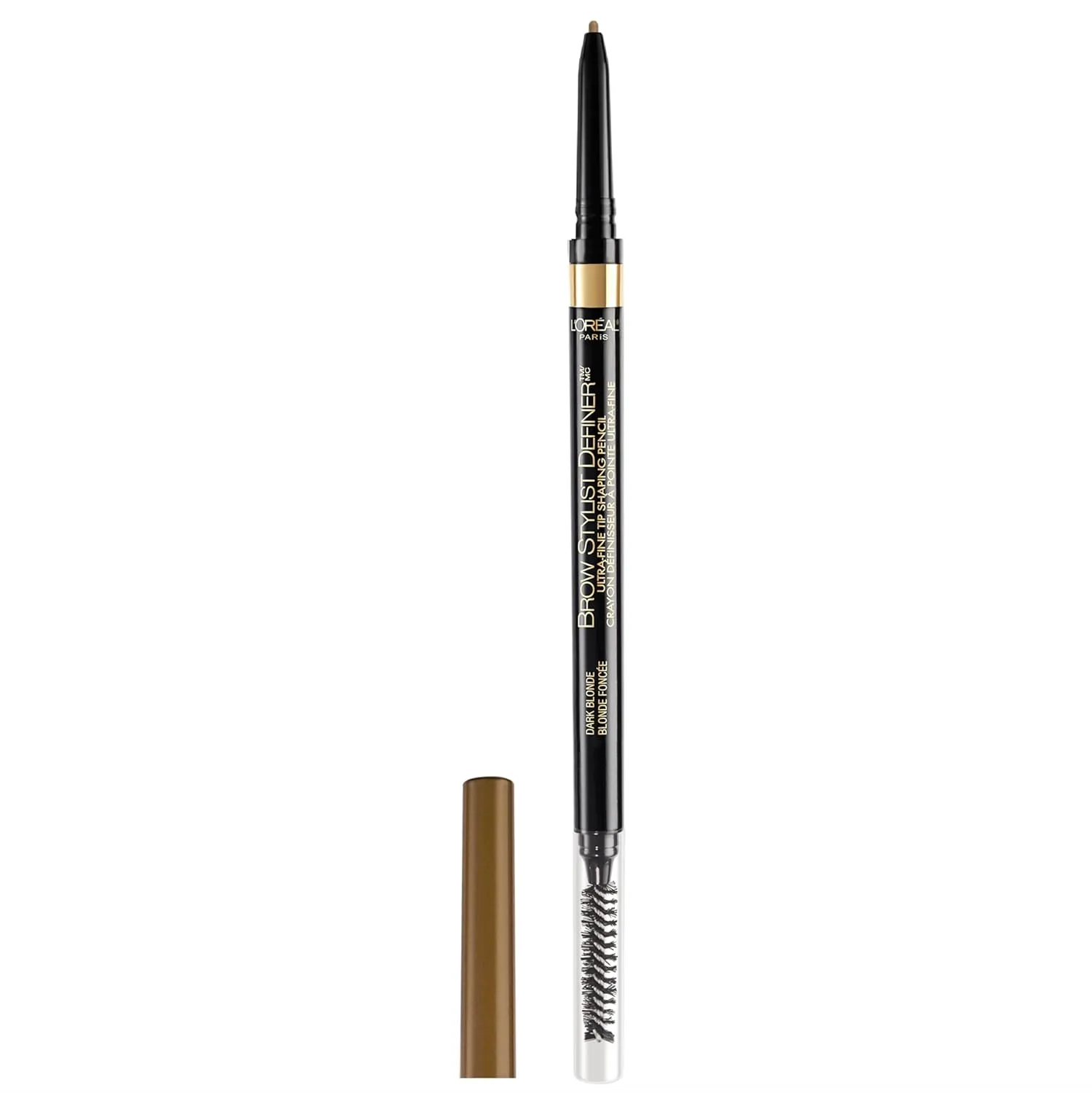 2-PACK L'Oreal Paris Makeup Brow Definer Waterproof Eyebrow Pencil, Ultra-Fine Mechanical Pencil, Draws Tiny Brow Hairs and Fills in Sparse Areas and Gaps, , 0.003 Ounce