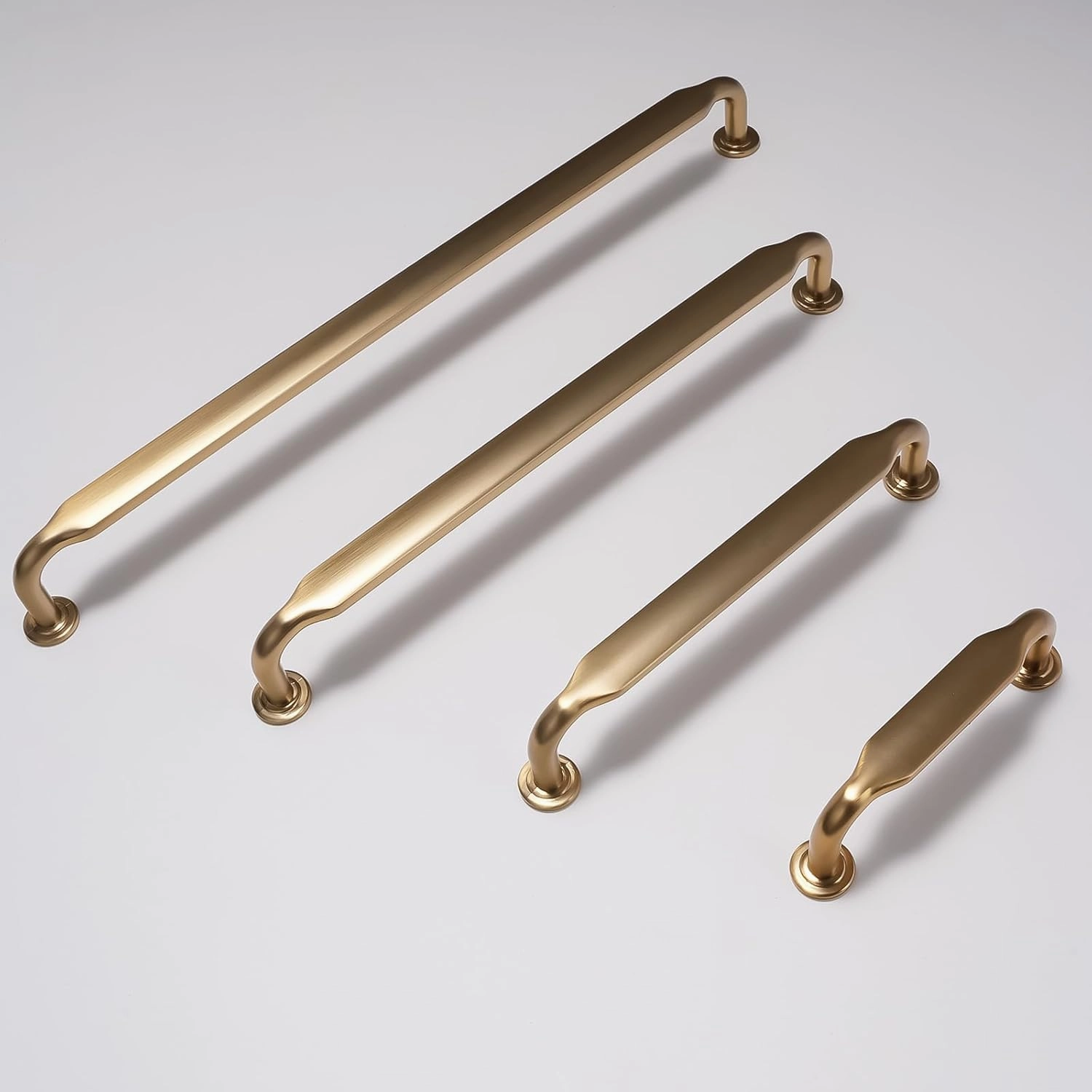20 Pack Champagne Bronze Cabinet Pulls 5 Inch(128mm) Hole Centers Kitchen Cabinet Handles Zinc Alloy Champagne Drawer Pulls Solid Cabinet Hardware