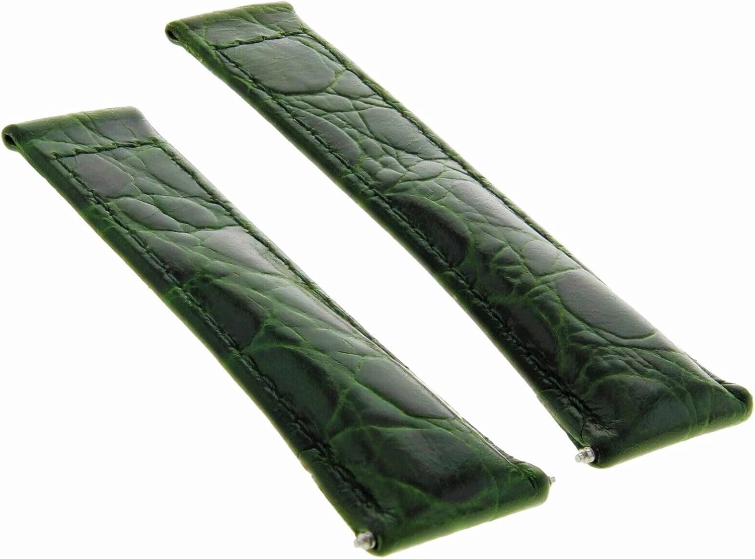 20mm Leather Watch Band Strap Compatible with All Rolex Daytona Models   Gold Buckle