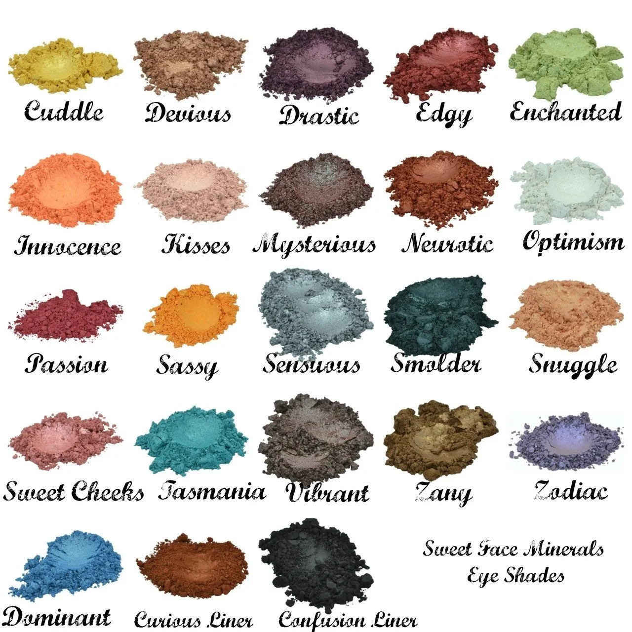 20pc STARTER KIT w/BRUSHES (FAIR 2 & PINK BISQUE) Mineral Makeup Sample Size Set Foundation Blush Veil Eye Shadows