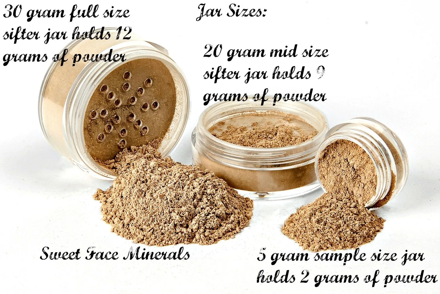 20pc STARTER KIT w/BRUSHES (FAIR 2 & PINK BISQUE) Mineral Makeup Sample Size Set Foundation Blush Veil Eye Shadows