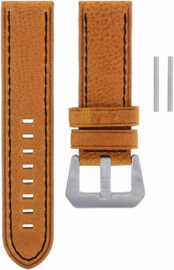 22-24MM Premium PAM Leather Watch Strap Band for 40-44MM PANERAI GMT Watch