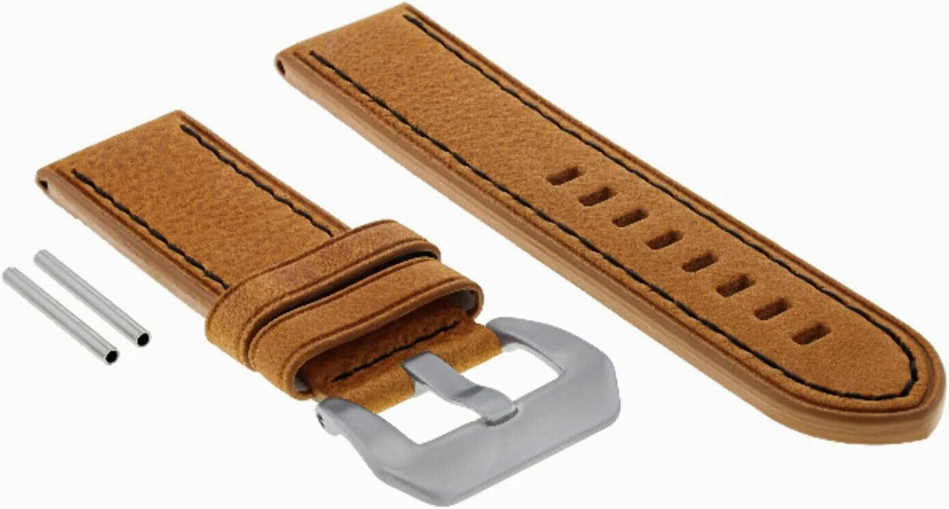 22-24MM Premium PAM Leather Watch Strap Band for 40-44MM PANERAI GMT Watch