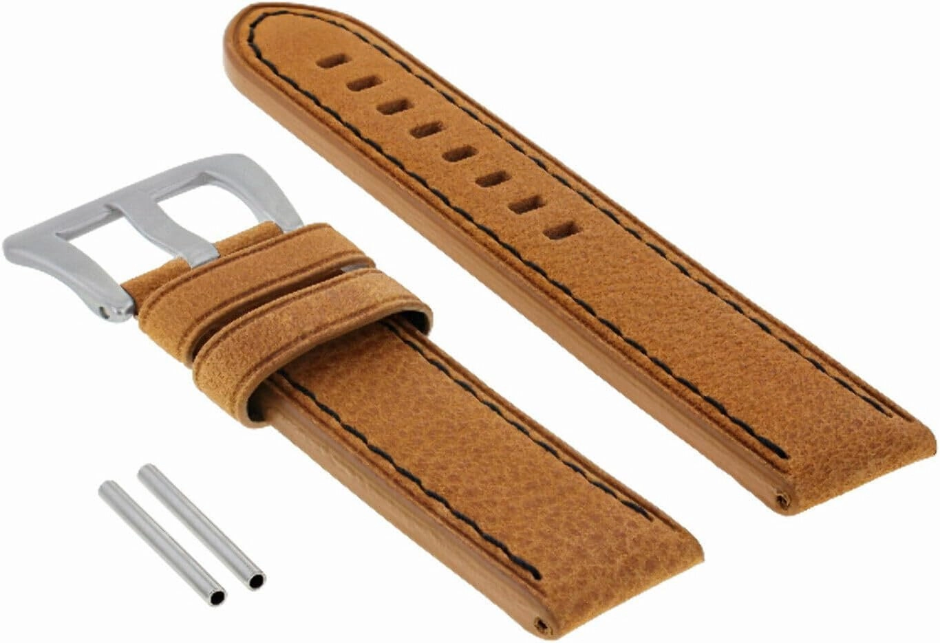22-24MM Premium PAM Leather Watch Strap Band for 40-44MM PANERAI GMT Watch
