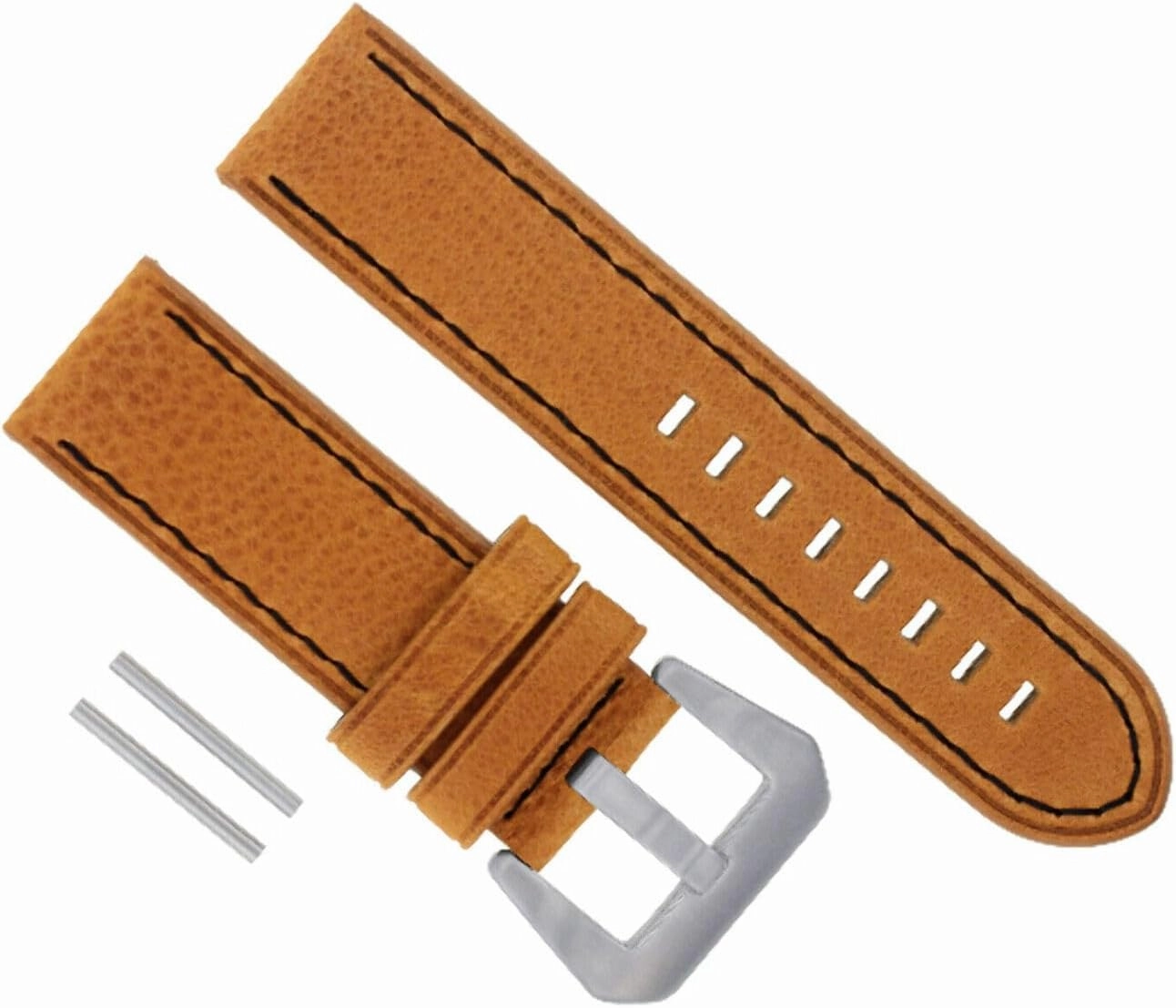 22-24MM Premium PAM Leather Watch Strap Band for 40-44MM PANERAI GMT Watch