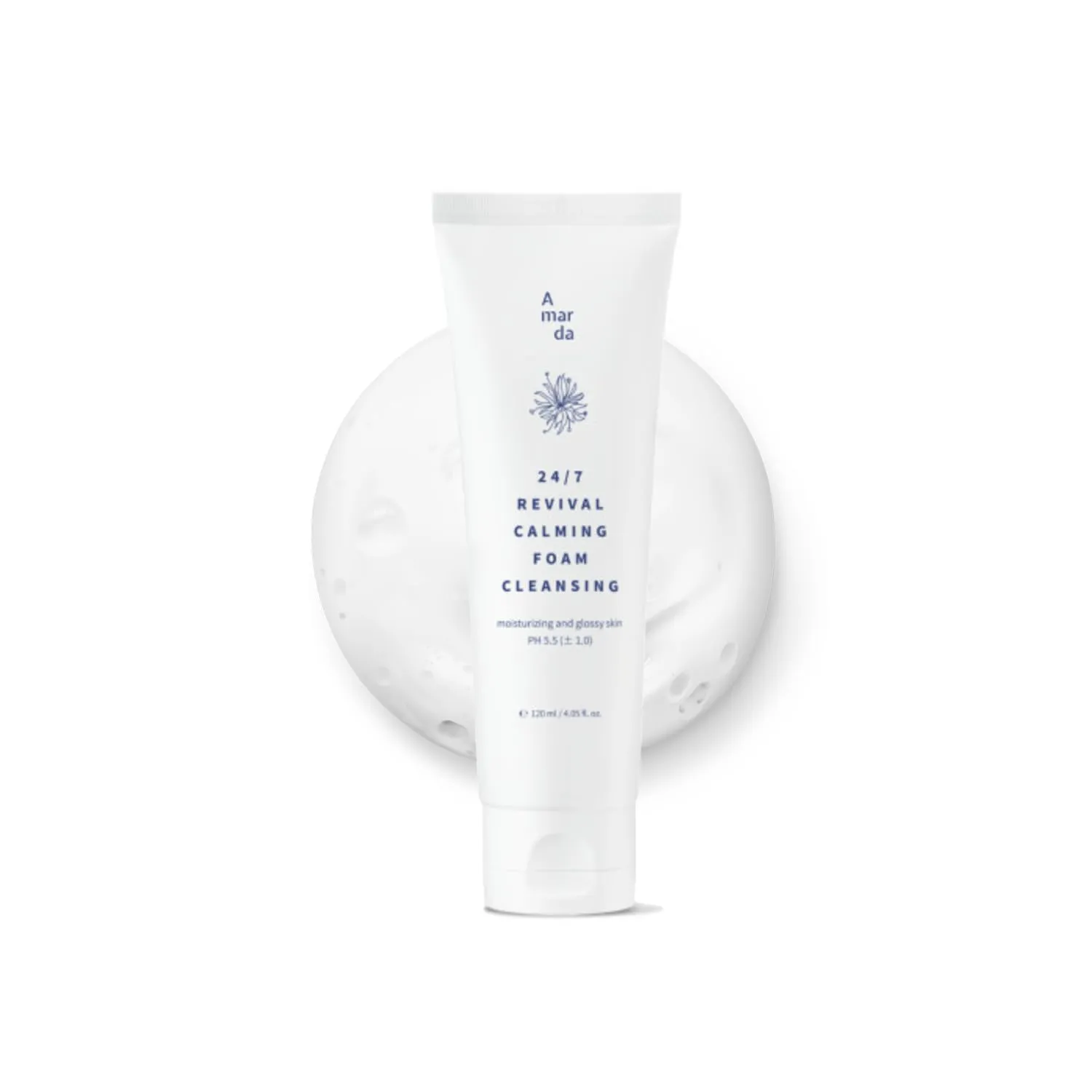 24/7 Revival Calming Foam Cleansing 120ml (4.05 fl.oz.) - Low-pH Hydrating Face Wash, Gentle Cleanser for Sensitive Skin with Resurrection Plant, Hyaluronic Complex & Coconut-Based Surfactant