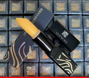 2Pc/set Lipstick of Legend Age Health Beauty Lip Mask 3 in 1 Magical Cherry Lipstick Thousand Colors, YELLOW