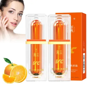 2Pcs Five Vitamin C Tone-Up Cream, Five Vitamin C Cream, Five Vitamin C BB Cream, Five Vitamin C Natural Makeup Cream, Vitamin C Tone-Up Lazy Concealer Face Cream