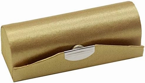 2pcs Mirror Jewelry Lipstick Case Small Silk Fabric Jewelry Storage Boxes Empty Lip gloss Tube Lip Balm Packaging (gold (2 pcs))