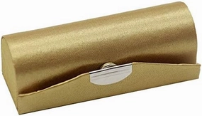 2pcs Mirror Jewelry Lipstick Case Small Silk Fabric Jewelry Storage Boxes Empty Lip gloss Tube Lip Balm Packaging (gold (2 pcs))