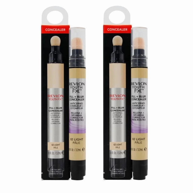 2x Revlon Youth FX Fill   Blur Concealer - 02 Light