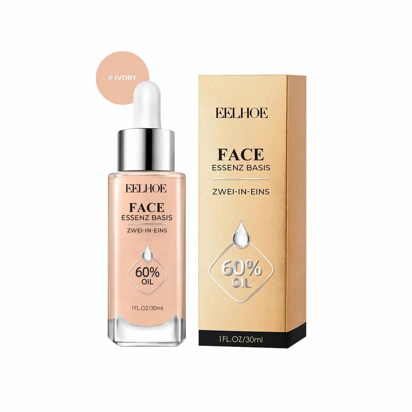 30ml Liquid Foundation Concealer Full Coverage Moisturizing Brighten Cream Cover Spot Acne Dark Circles Even Skin Tone Cosmetics