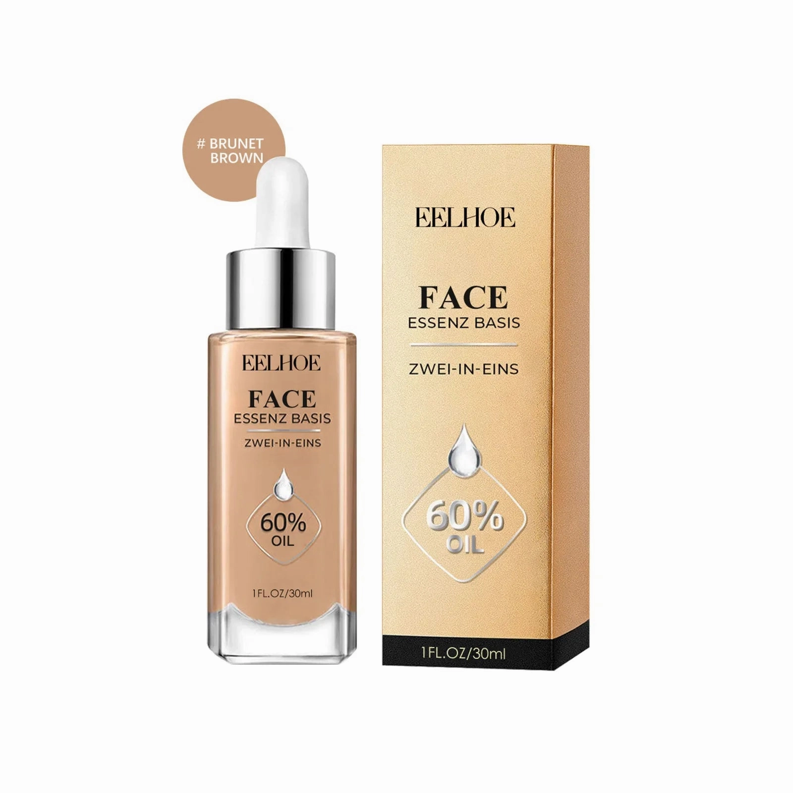 30ml Liquid Foundation Concealer Full Coverage Moisturizing Brighten Cream Cover Spot Acne Dark Circles Even Skin Tone Cosmetics