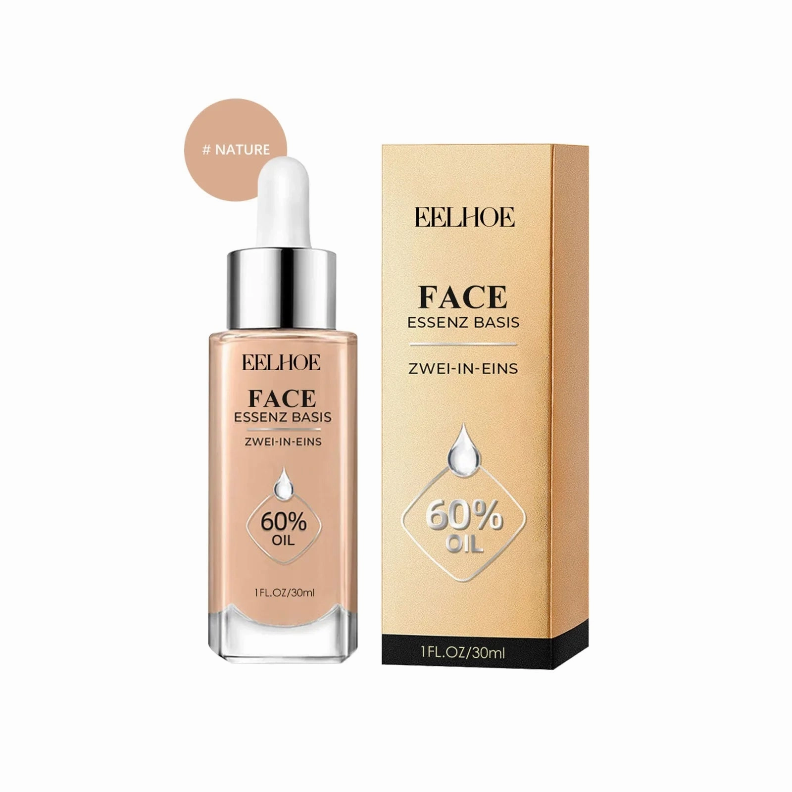 30ml Liquid Foundation Concealer Full Coverage Moisturizing Brighten Cream Cover Spot Acne Dark Circles Even Skin Tone Cosmetics