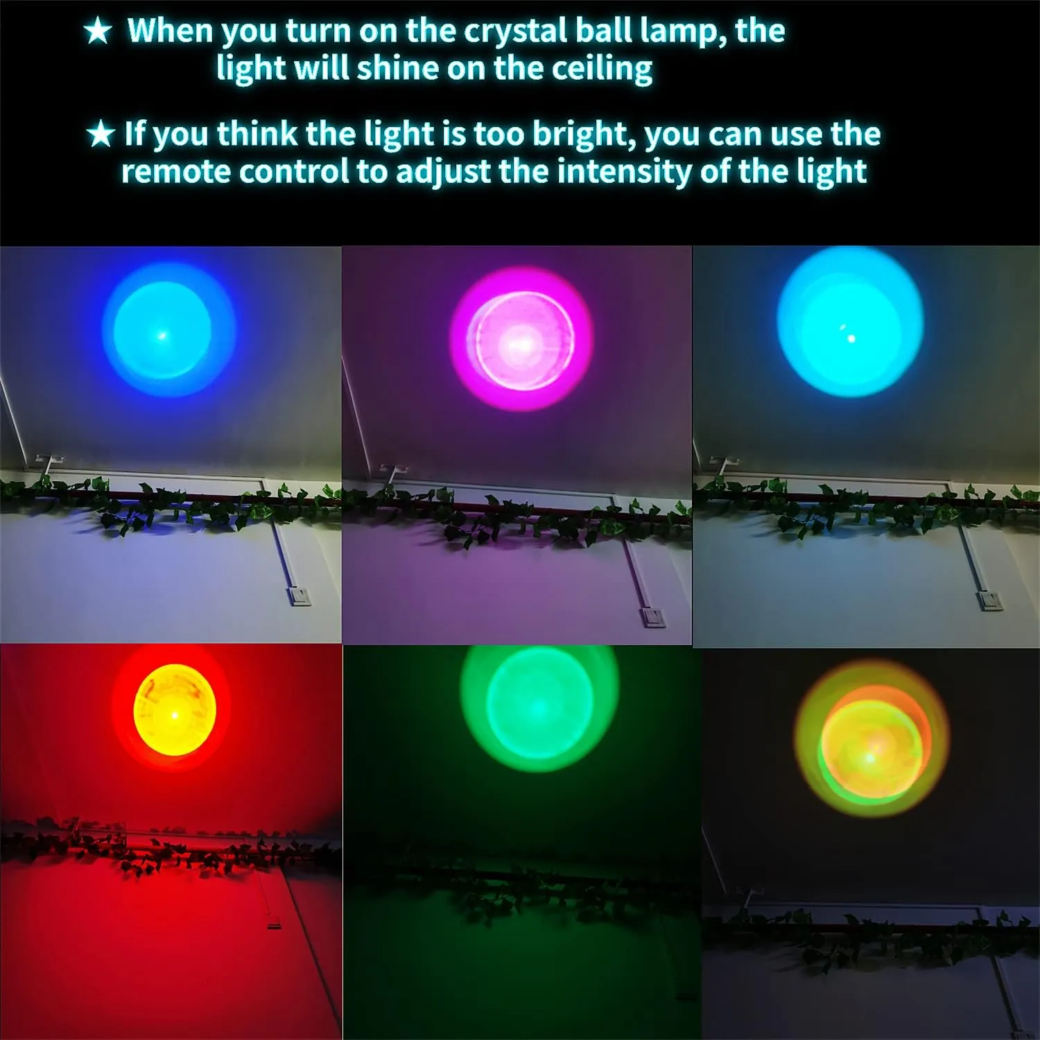 3D Rose Crystal Ball Lamp,3.15 inch Crystal Ball Night Light with Wooden Base,16 Colors Changing Light,Dimmable Remote Control,Rose Flower Desk lamp (G)