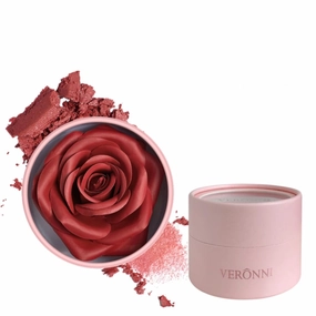 3d Rose Petal Blush, Rose Makeup Flower Petal Blush for Cheeks, Natural Glowing Redness Long Lasting Buildable Color, Contouring and Brightening, Makeup Powder blusher as Festival Gifts