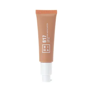 3ina 617 Tinted Moisturizer for Face with SPF 30 - Sand - BB Cream with Light to Medium Coverage - Hyaluronic Acid Moisturizer for All Skin Tones - Vegan, Cruelty and Paraben Free Make Up- 1 oz