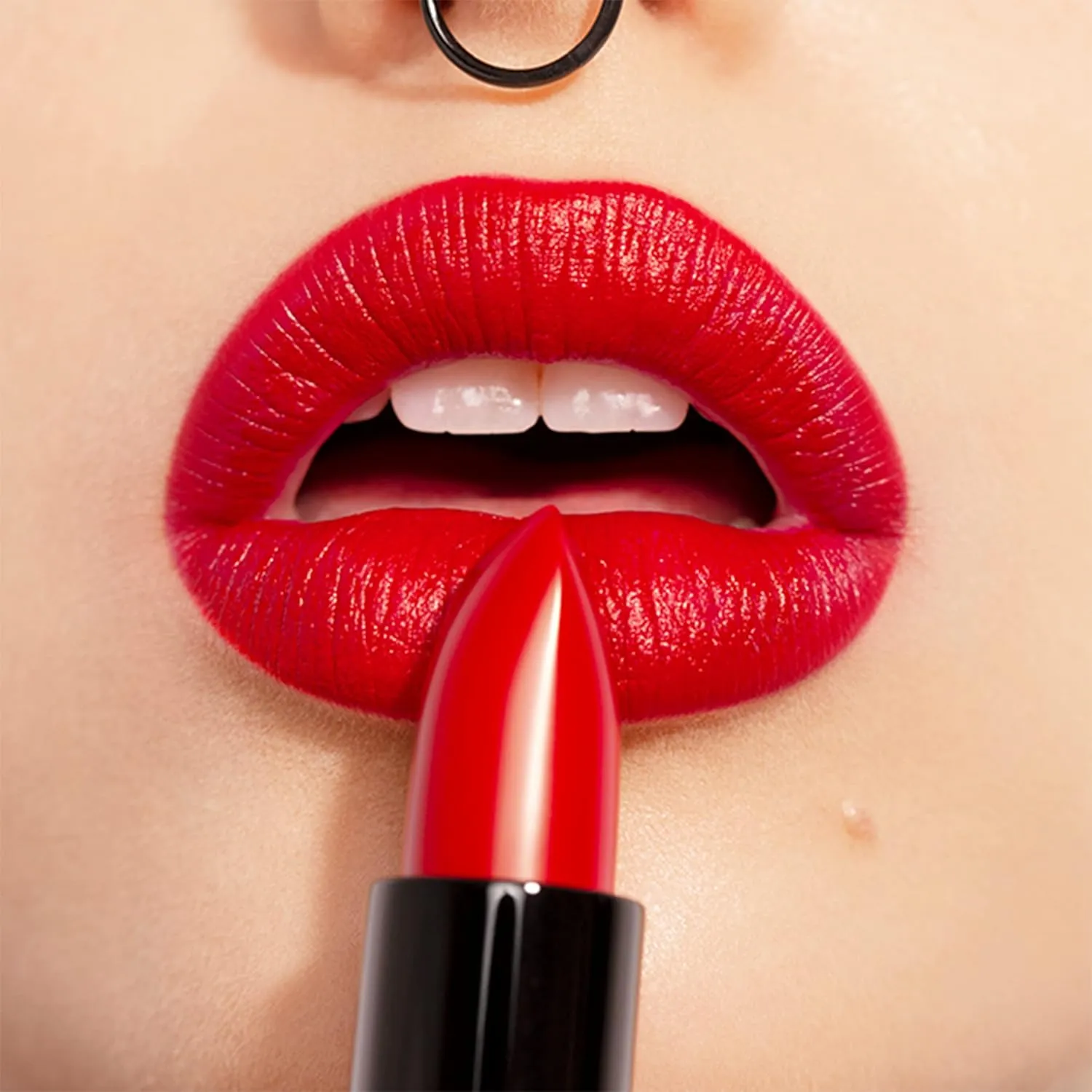 3INA The Lipstick 245 - Outstanding Shade Selection - Matte And Shiny Finishes - Highly Pigmented And Comfortable - Vegan And Cruelty Free Formula - Moisturizes The Lips - Deep True Red - 0.16 Oz