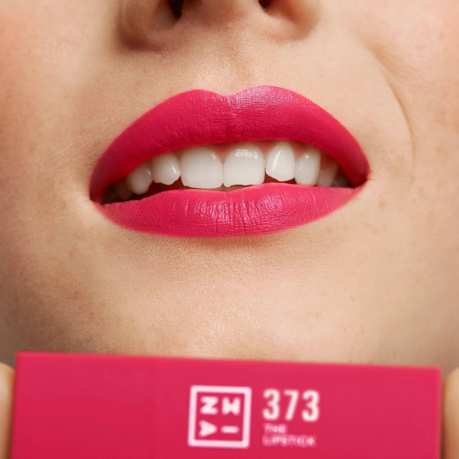 3INA The Lipstick 373 - Outstanding Shade Selection - Matte And Shiny Finishes - Highly Pigmented And Comfortable - Vegan And Cruelty Free Formula - Moisturizes The Lips - Electric Pink - 0.16 Oz