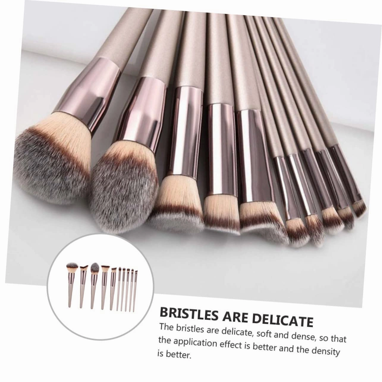3sets Makeup Brush Set 12-piece Brush Kit for Foundation Eye Shadows Blush Contour and More 10pcs*3