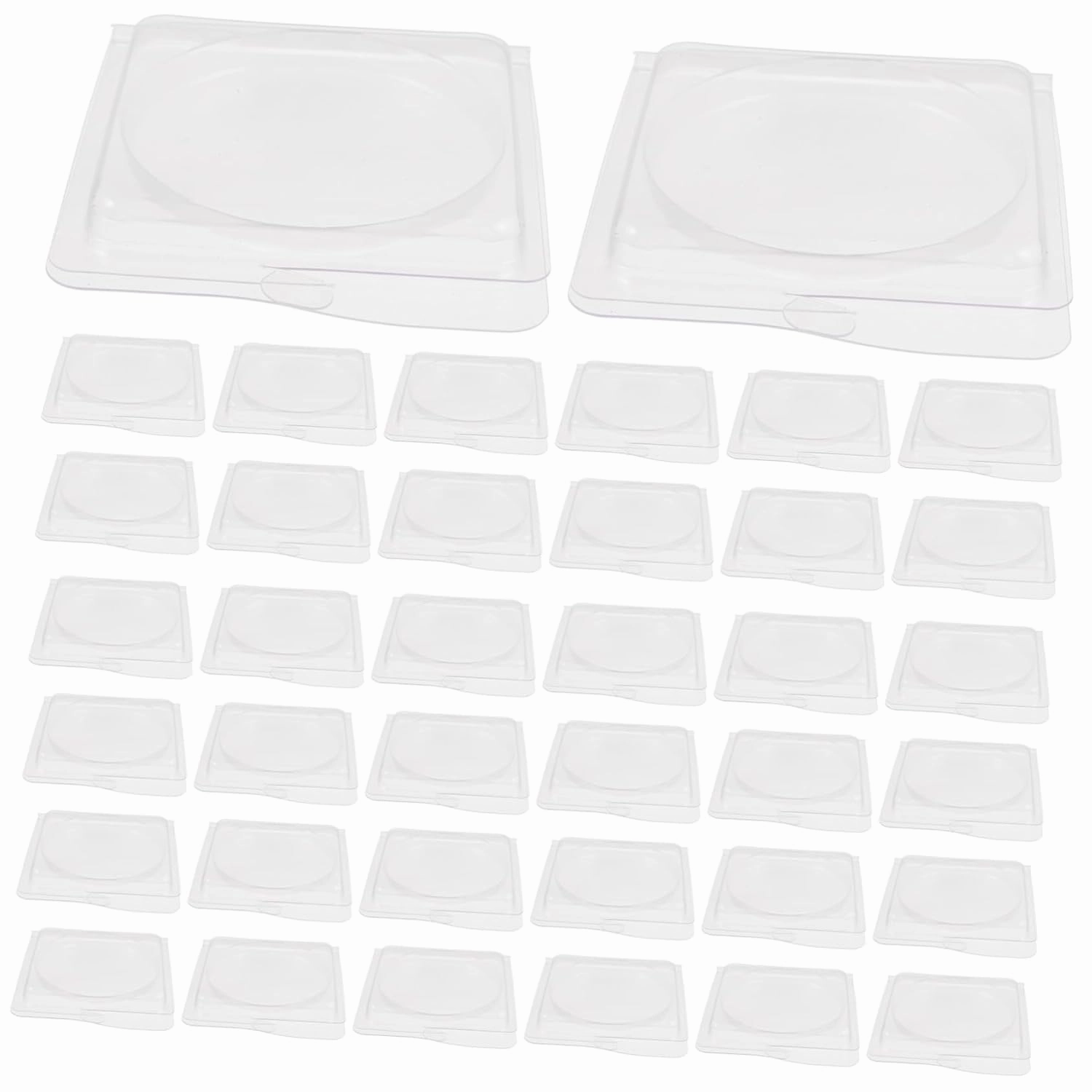 40pcs Empty Eyeshadow Pan Blush Highlighter Container DIY Cosmetic Storage Box Palette for Custom Makeup Creations and Organizing Products