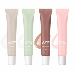 4 Flavors Butter Lip Balm Lip Tint Hydrating Lip Gloss (4 Color)
