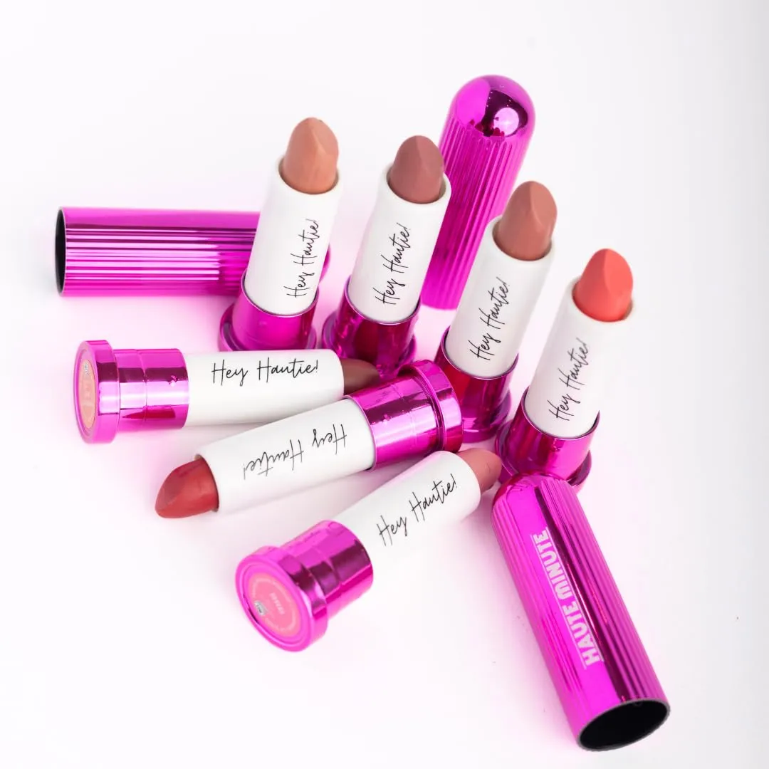 4Ever Haute Lipstick – Nude Lipstick Long Lasting, Bold Satin Finish, Vegan, Cruelty-Free - Clean & Natural, Travel-Friendly Lip Color (SUS)
