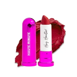 4Ever Haute Lipstick – Red Lipstick Long Lasting, Bold Satin Finish, Vegan, Cruelty-Free - Clean & Natural, Travel-Friendly Lip Color (Red Haute)