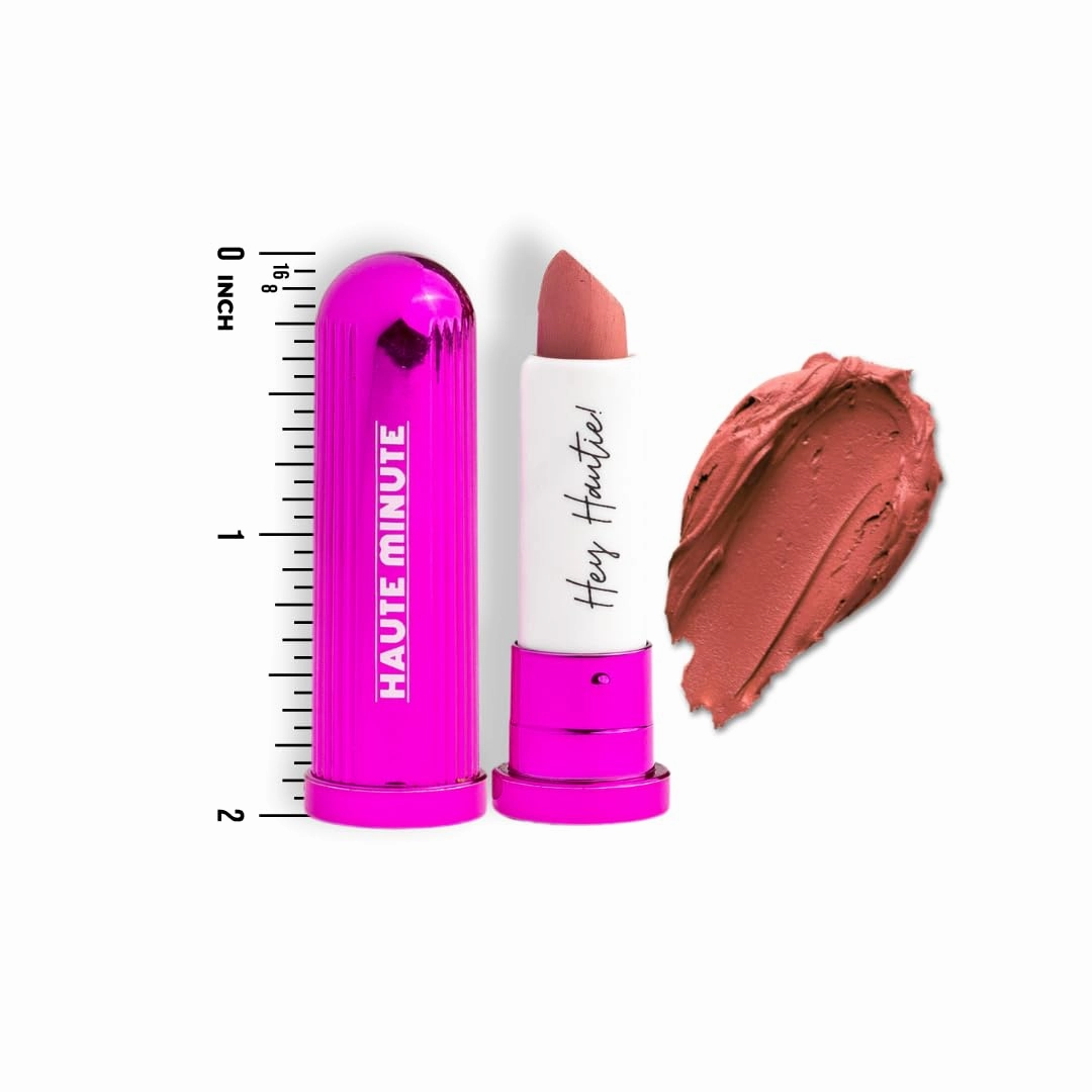 4Ever Haute Lipstick – Pinky Nude Lipstick Long Lasting, Bold Satin Finish, Vegan, Cruelty-Free - Clean & Natural, Travel-Friendly Lip Color (Lip Service)