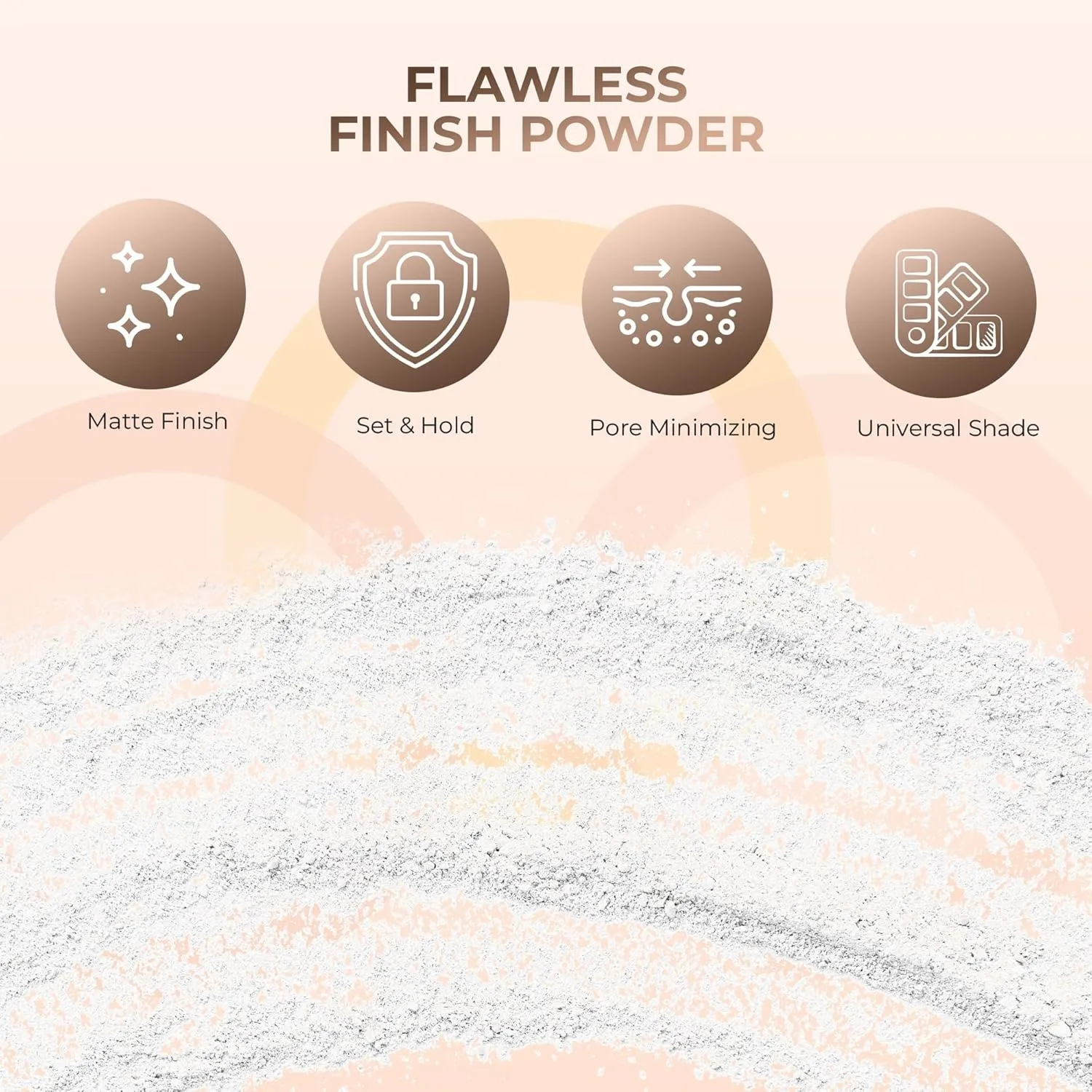 4pc Full Size Kit (Fair 1) Mineral Makeup Matte Translucent Loose Foundation   Kabuki Brush   Concealer   Finishing Setting Powder   Bare Face Full Coverage SPF 30 All Skin Types Waterproof